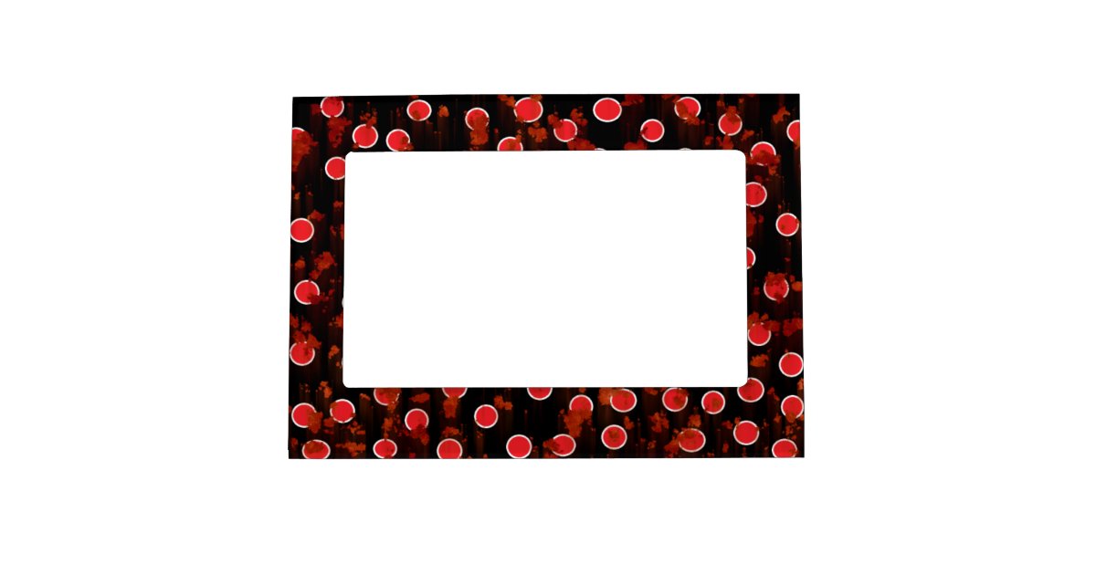 Red and black picture frame Zazzle