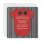 Red and Black Pinstripe Baby Shower