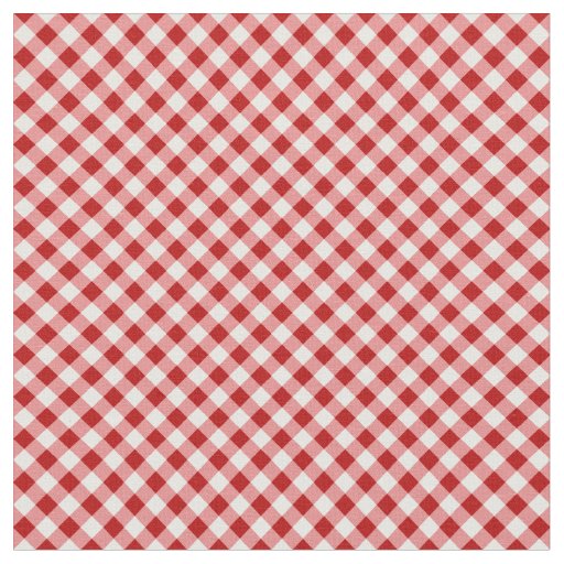 Red and Black Plaid Buffalo Check Pattern Fabric