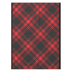 Red and Black Plaid Table Cloth