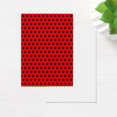 Red and Black Polka Dot Pattern. Spotty. (Desk)