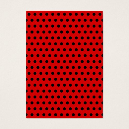 Red and Black Polka Dot Pattern. Spotty. Business Card Templates