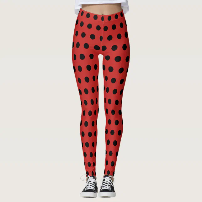 Black And Red Polka Dot Women's Joggers