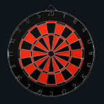 Red and Black Regulation Dartboard<br><div class="desc">Black and red score areas on this sharp regulation dartboard. Excellent colors that are sure to put a smile on the face of anyone using it.</div>
