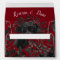 Red and Black Rose Gothic Wedding Envelopes