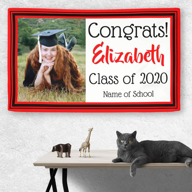 Red and Black School Colors Photo Banner (Creator Uploaded)