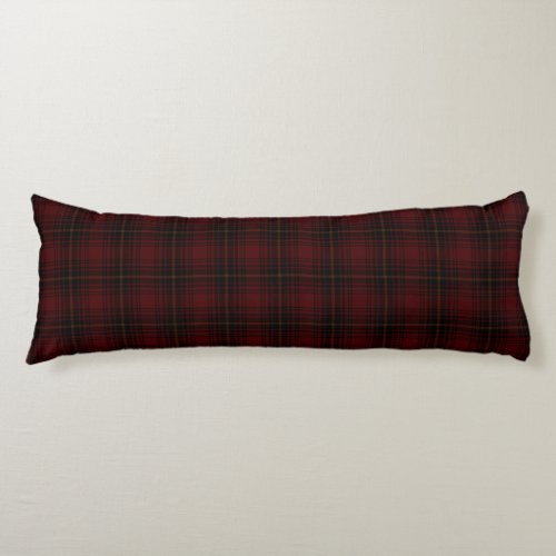Red And Black Scottish Tartan Plaid Pattern Body Pillow