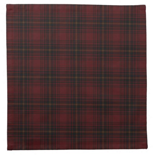Red And Black Scottish Tartan Plaid Pattern Cloth Napkin
