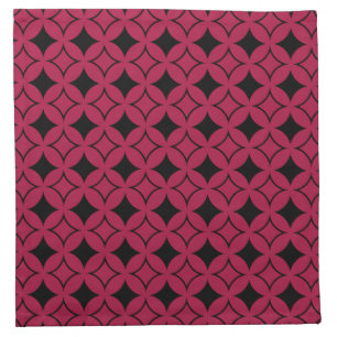 Red and black shippo cloth napkin