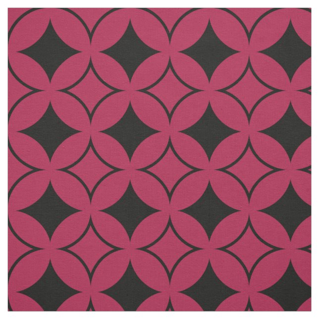 Red and black shippo fabric (Swatch)