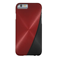 Red and Black Stainless Steel Metal iPhone 6 Case
