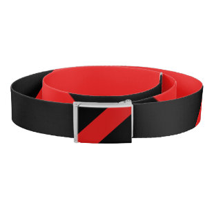 Red and Black Stripe Belt