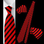Red And Black Striped Abstract Pattern Neck Tie<br><div class="desc">Red And Black Striped Abstract Pattern Neck Tie.</div>