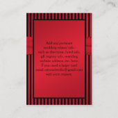 Red and Black Striped Enclosure Card (Back)