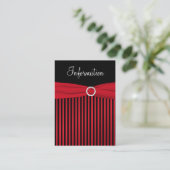 Red and Black Striped Enclosure Card (Standing Front)