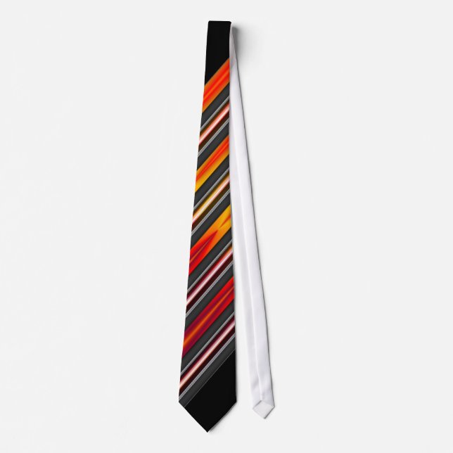 Red and Black Striped Tie (Front)