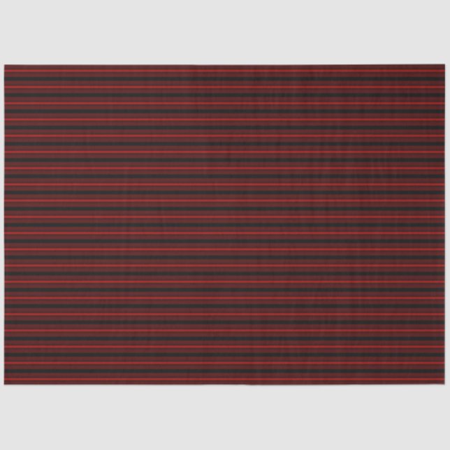 Red and Black Striped Tissue Paper (Front)