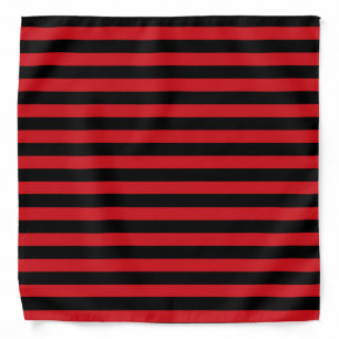 Red and Black Stripes Bandana