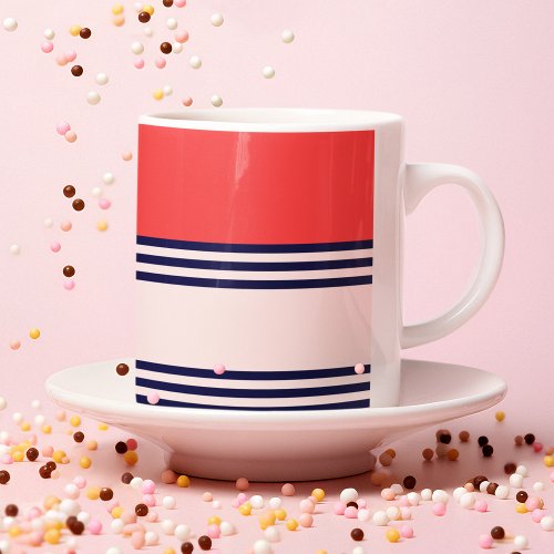 Red and Black Stripes Coffee Mug