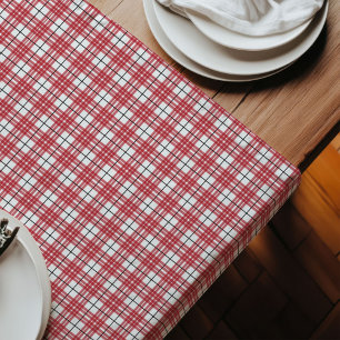 Red and Black Table Runner Classic Buffalo Style