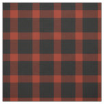 Red and Black Tartan Plaid Pattern Fabric