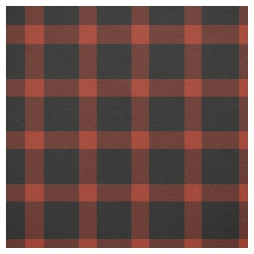 Red and Black Tartan Plaid Pattern Fabric