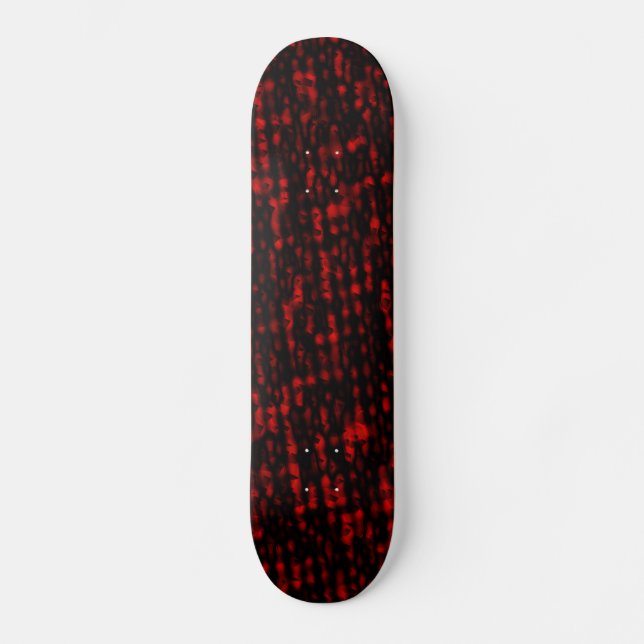Red and Black Texture Skateboard (Front)
