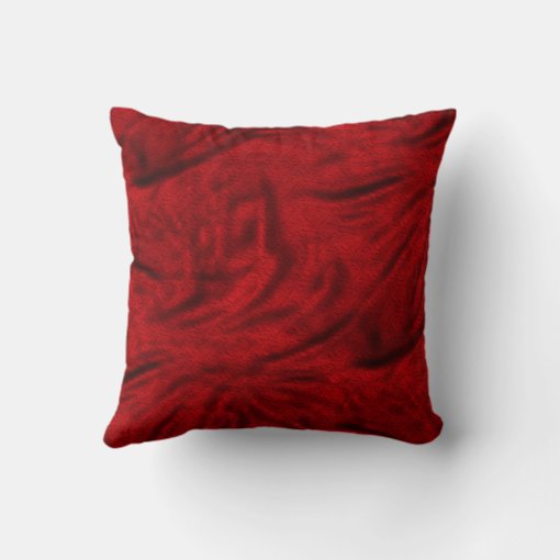 Red and Black Throw Pillow Zazzle