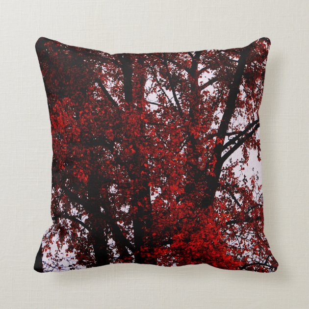  Red and Black Throw Pillow Zazzle com