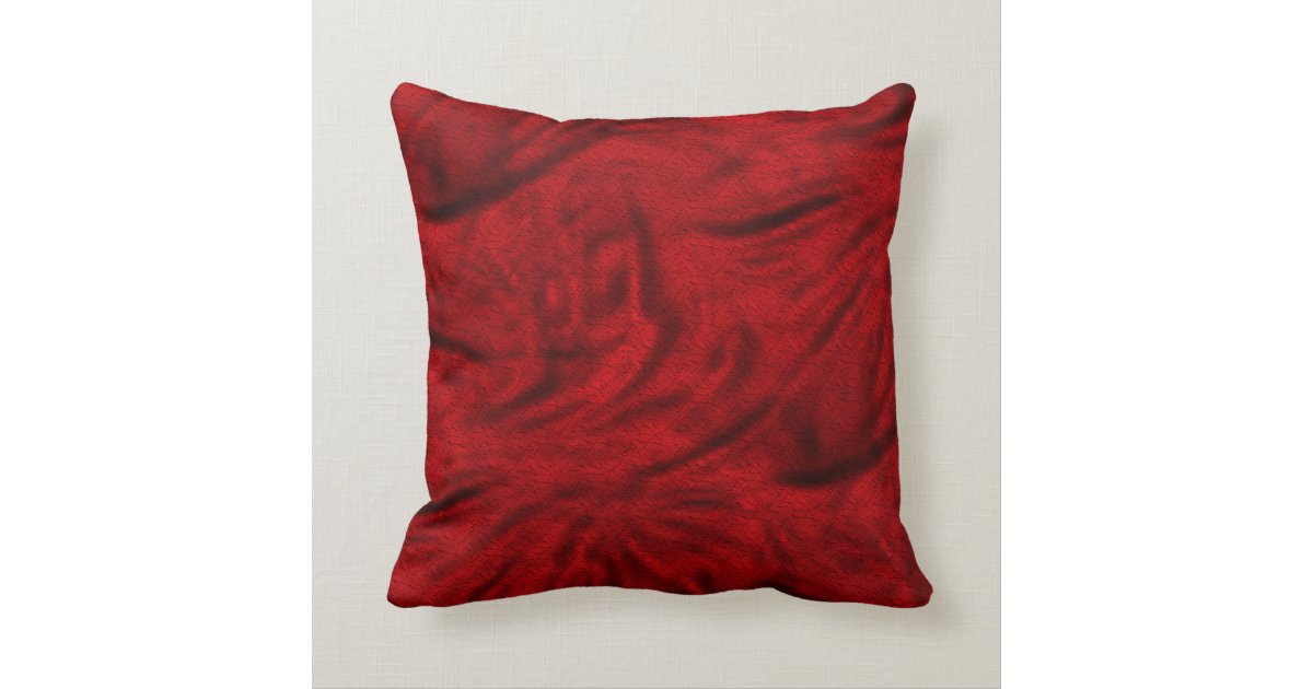 Red and Black Throw Pillow Zazzle