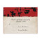 Red and Black Torn Paper Wedding RSVP