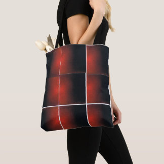 Red and Black Tote Bag
