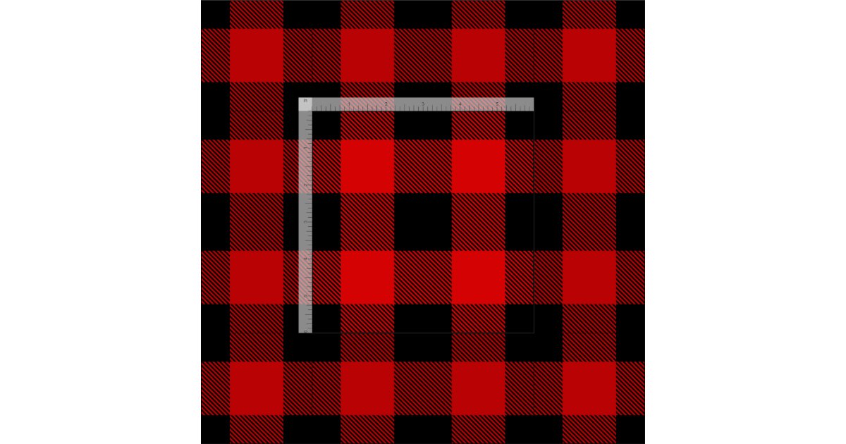 Red And Black Xl Buffalo Check Plaid Tartan Fabric