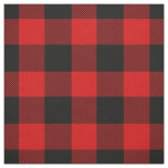 Red and Black XL Buffalo Check Plaid Tartan Fabric