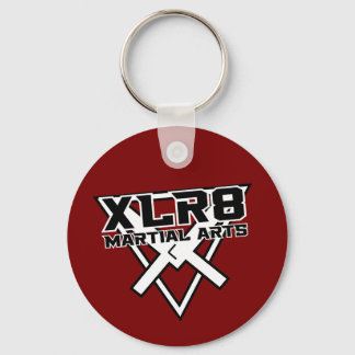 Red and Black XLR8 Keychain