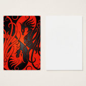 Red and Black Yin Yang Phoenix (Front & Back)