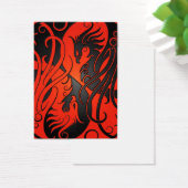 Red and Black Yin Yang Phoenix (Desk)