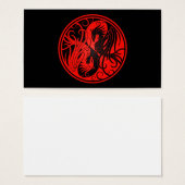 Red and Black Yin Yang Phoenix (Front & Back)