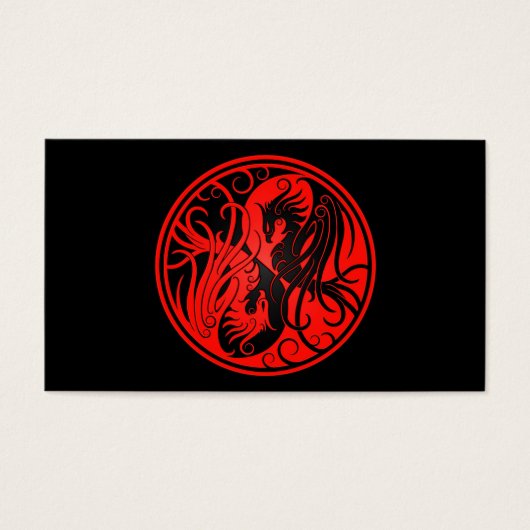 Red and Black Yin Yang Phoenix (Front)