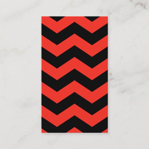 Red and Black Zig Zag Pattern Business Card Templates