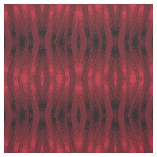 Red and black zigzag ikat pattern. fabric