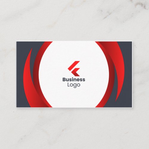 Red and blank Business card