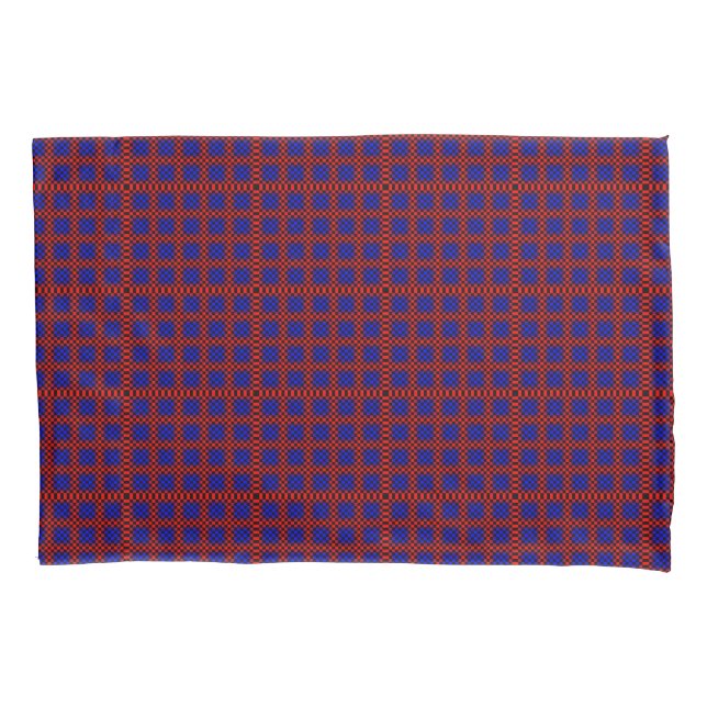 Red and Blue 3D Background Pillow Case (Front)