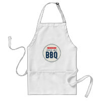 Red and Blue 4th of July BBQ Apron