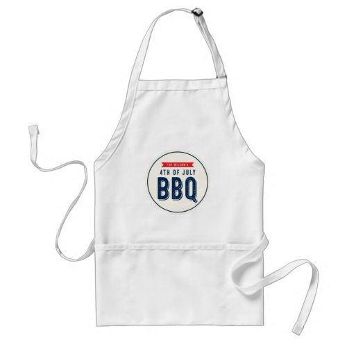 Red and Blue 4th of July BBQ Apron