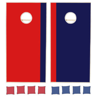 Red and Blue Add Your Logo Cornhole Set