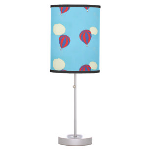 Red and blue air balloon table lamp