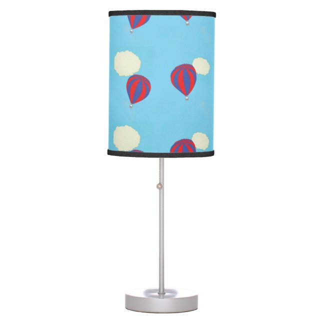 Red and blue air balloon table lamp (Front)