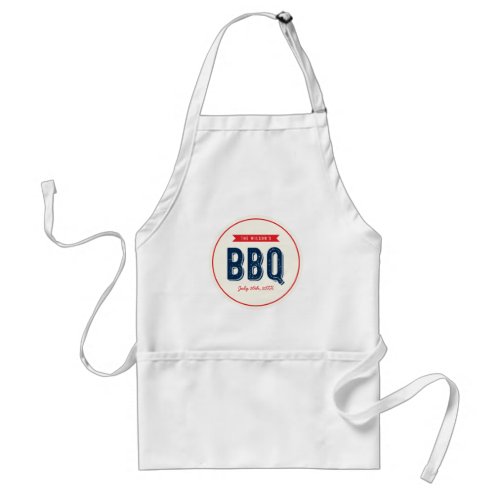 Red and Blue BBQ Apron