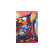 Red and Blue Brush Strokes